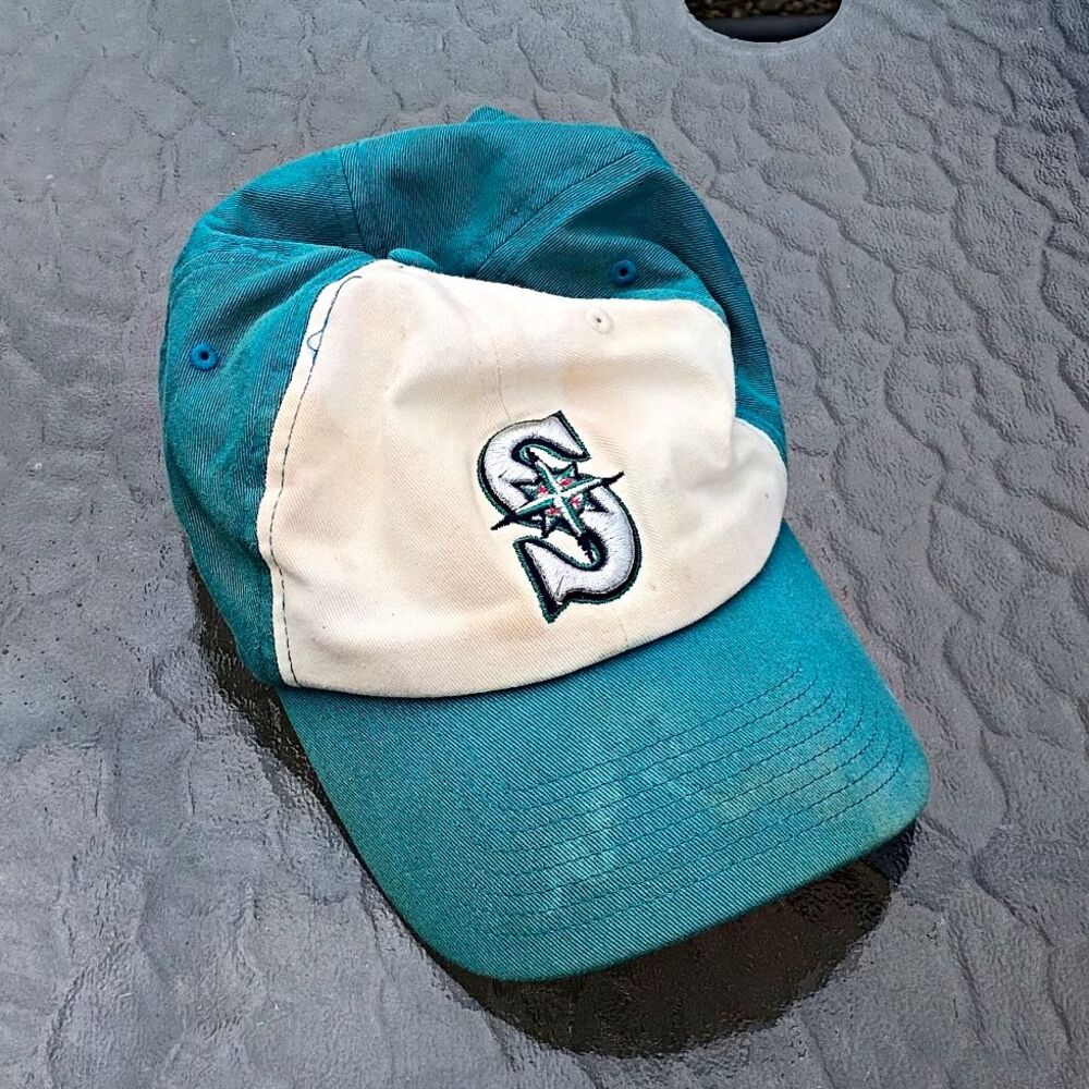 MLB Genuine Merchandise Baseball Cap Teal White Adjustable Men’s One Size